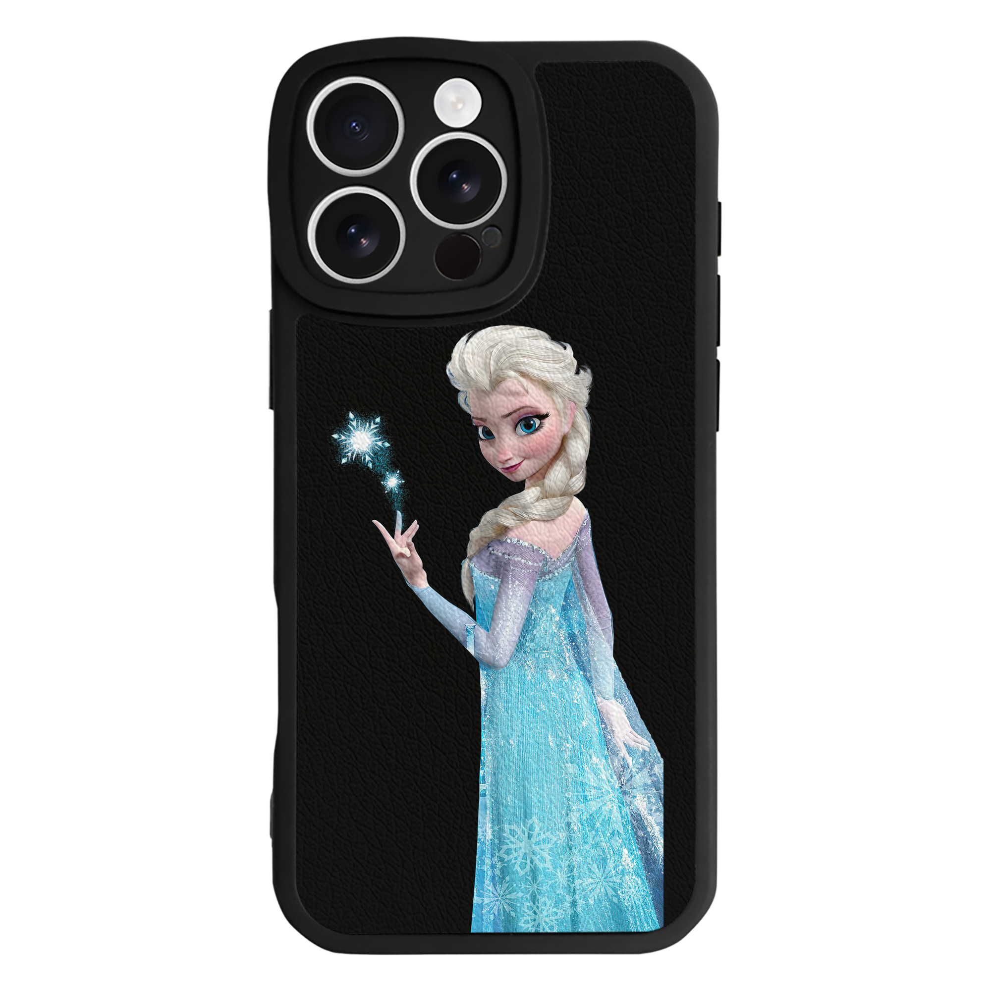 （画像用） アナと雪の女王 アンナ エルサ Frozen Anna Elsa 【iPhone 16シリーズ対応】シリコンスマホケース（レザー調） 材質：シリコン